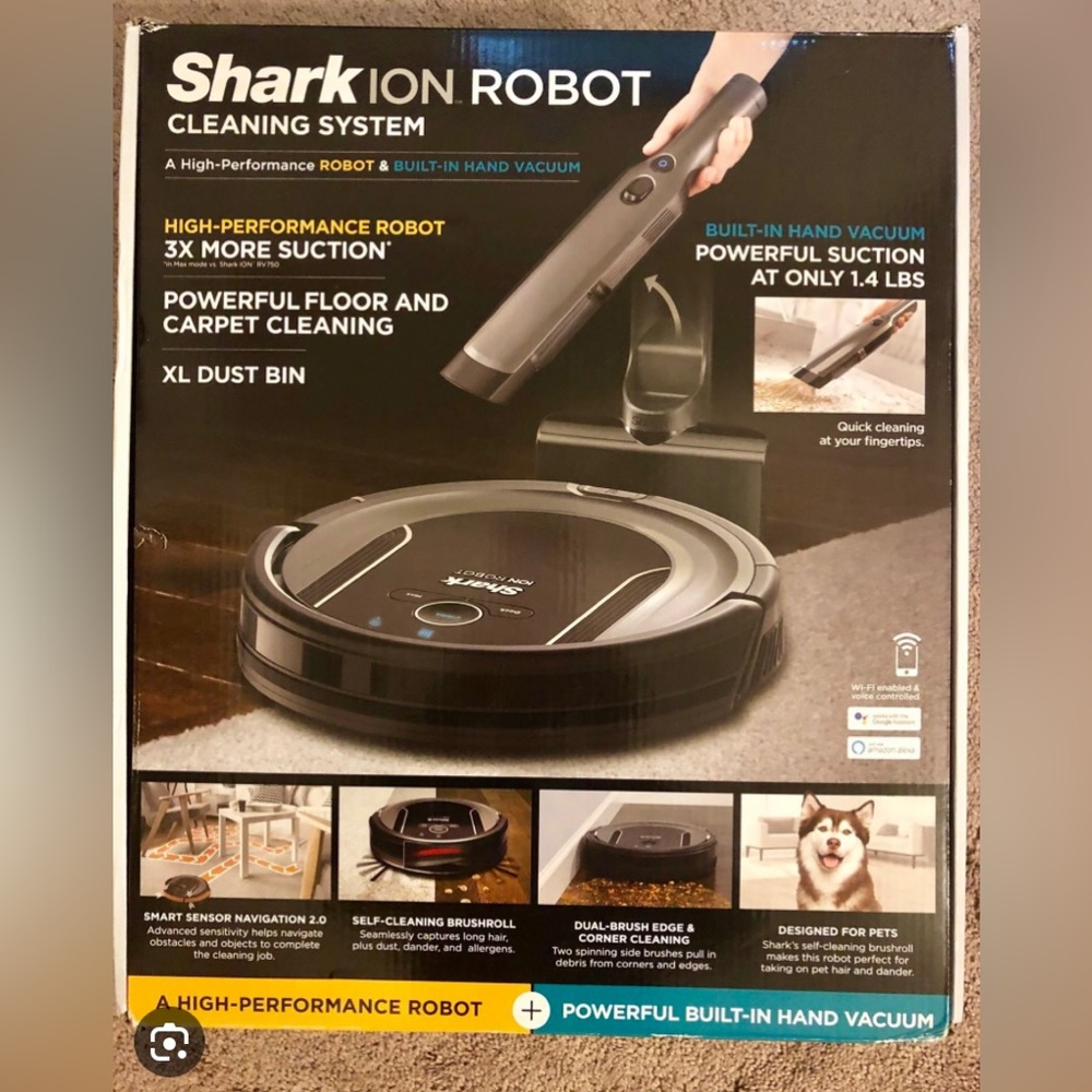 NIB Shark Ion Robot with Wand